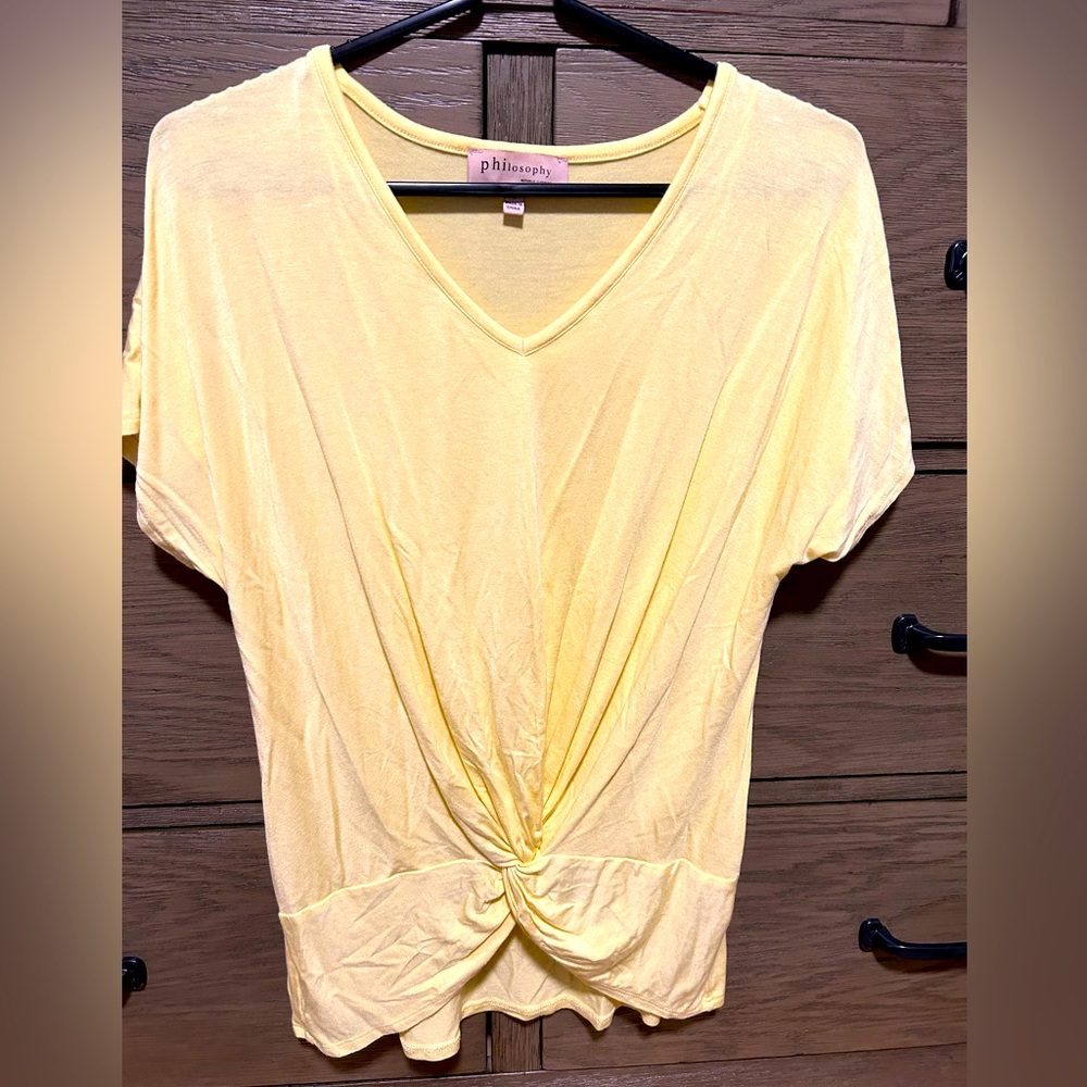 Yellow trendy top - S